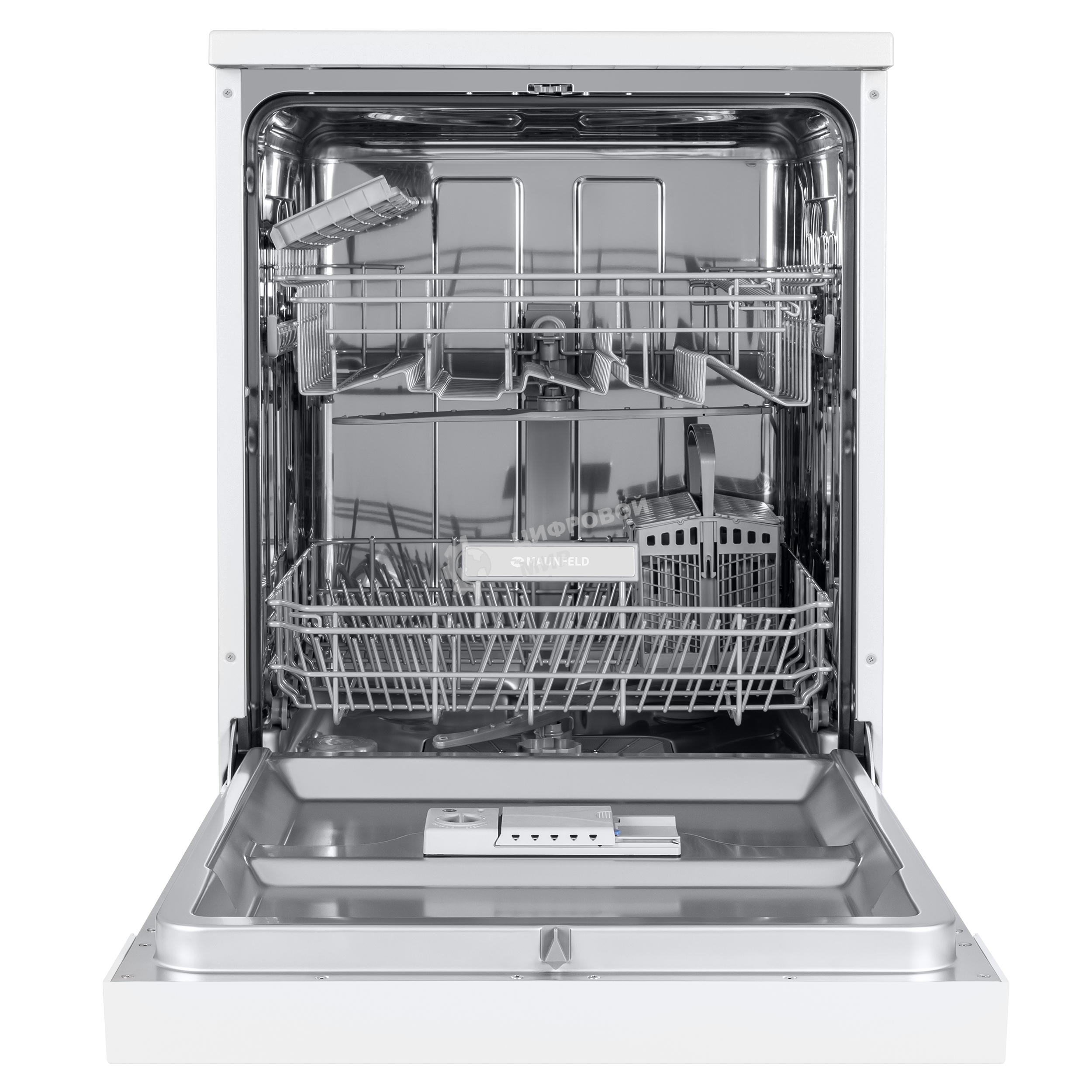 Посудомоечная машина Maunfeld MWF12S, белый, 59.8 см, 12 компл., 52 дБ, класс A+
