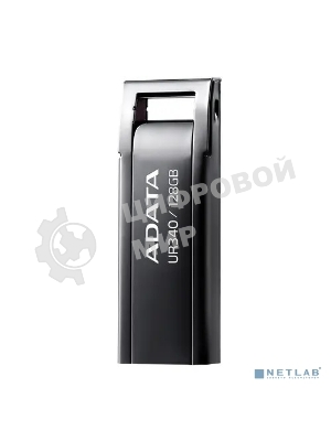 Флешка USB ADATA UR340 (AROY-UR340-128GbK), 128Gb, USB 3.2, R/W 100/30, черный