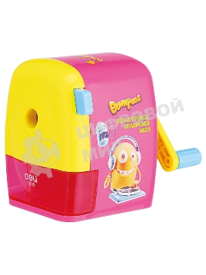 Точилка для карандашей механическая Deli E0629 miYou, 1 отверстие, пластик, ассорти