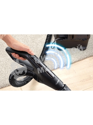 Пылесос Bosch BGS41POW1 черный/красный, 350/700 Вт, уборка сухая, пылесборник контейнер 2.4 л
