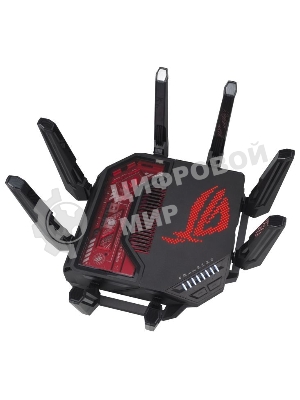 Маршрутизатор ASUS GT-BE19000, черный/красный, 90IG0850-MO9A0V