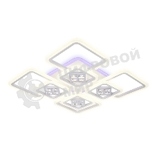 Светильник Ambrella light FA289/4+4 WH белый 176W 820*820*120 (ПДУ РАДИО 2.4G)