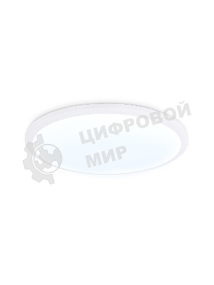 Потолочный светодиодный светильник Ambrella light FZ1231 WH белый IP44 42W 6400К D370*55 (Без ПДУ)