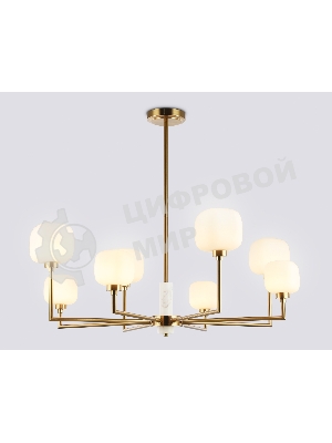 Люстра Ambrella light LH53017/8 BS/FR латунь/белый матовый G9*8 max 40W D830*680