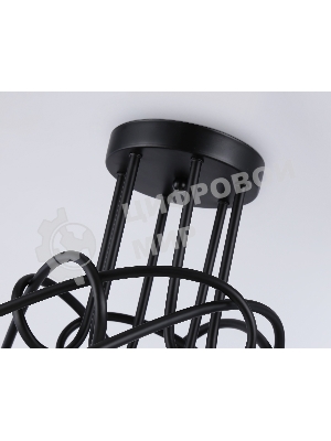 Светильник Ambrella light TR80419/6 BK/GD черный/золото E27/6 max 60W D690*370