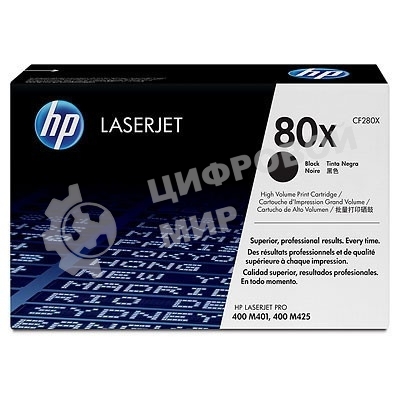 Картридж лазерный HP CF280X черный LaserJet Pro 400 M401/M425 (6900 стр.)