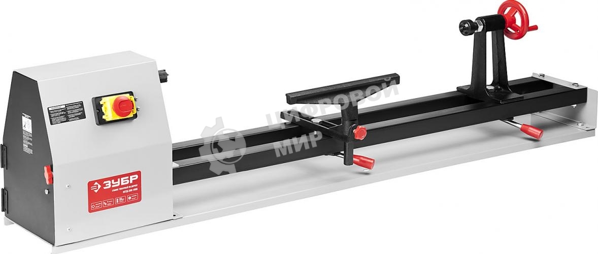 Электроинструмент ЗУБР ЗСТД-350-1000 Станок токарный по дереву, 4 скорости, длина 1000мм, d 350мм, 350Вт
