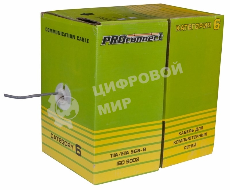 Кабель PROconnect Кабель UTP CAT6 4 пары (305м) 0.57 мм CCA