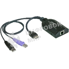 Модуль удлинителя, HDMI+KBD+MOUSE USB, 50 метр., для подкл. комплекта перключат. KN2124v/2140v/4124v/4140v/2116A/2132/4116/4132; KM0532/0932/0032, макс.разреш. 1600х1200, RJ45+HD-DP+USB A-тип, Female+2xMale, без Б.П., (DDC2B) HDMI USB Virtual Media KVM ad