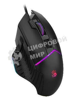 Мышь проводная A4Tech Bloody W95 Max черный, 12000 dpi, USB, кнопки - 10