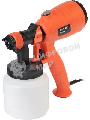 Краскопульт электрический PATRIOT SG 400, 400Вт, 500 мл/мин., Сопло: 2,5 мм.