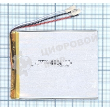 Аккумулятор Li-Pol (батарея) 4x80x100мм 3pin 3.7V/3900mAh