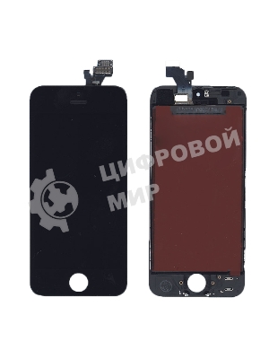 Дисплей для iPhone 5 в сборе с тачскрином (LT) черный