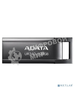 Флешка USB ADATA UR340 (AROY-UR340-128GbK), 128Gb, USB 3.2, R/W 100/30, черный