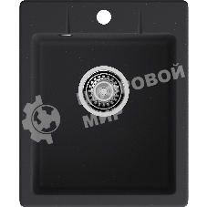 Мойка GRANFEST URBAN 240 1-чаша 400x490мм, монтаж: врезной, материал: кварц, черный