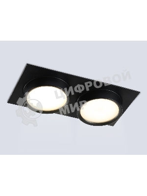 Светильник Ambrella light TN6743/2 BK черный IP44 GX53/2 210*110*57