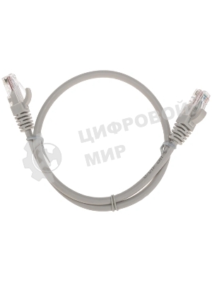 Патч-корд U/UTP Rexant cat.6, RJ45-RJ45, неэкранированный, 26AWG, LSZH, серый, 0.5 м