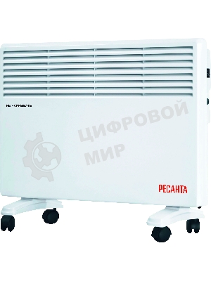 Конвектор электрический Ресанта ОК-1500Е белый, 1500 Вт, 15 м2, термостат, дисплей