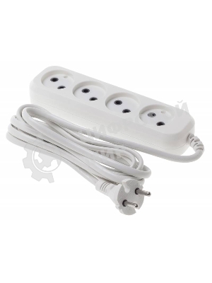 Сетевой удлинитель Buro BU-PSL4.3/W 3 м (4 розетки) белый (пакет ПЭ)