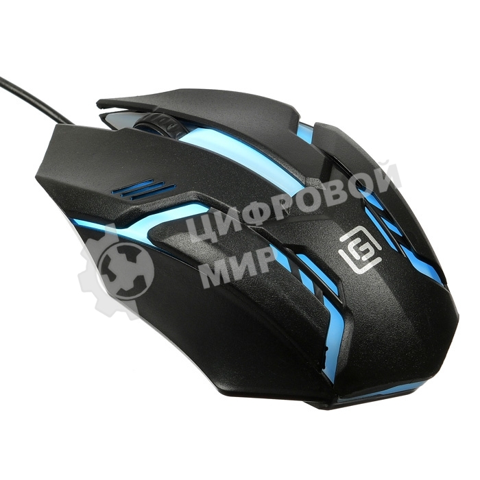 Мышь проводная Oklick 396M INSOMNIA черный, 1000 dpi, USB, кнопки - 3