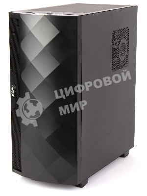 Компьютерный корпус Hiper DCB черный без БП ATX 1x120mm 1x140mm 1xUSB2.0 1xUSB3.0 audio bott PSU
