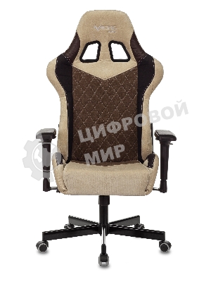 Кресло игровое Бюрократ VIKING 7 KNIGHT BR FABRIC коричневый текстиль/эко.кожа крестовина металл/пластик