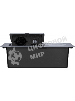 Розетка Cactus CS-SOCKET-USBA-WLESS для столешницы серебристый