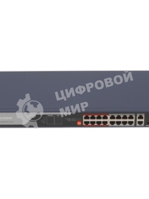 Коммутатор Hikvision DS-3E0318P-E(C), 16×1 Гбит/с PoE + 1×1 Гбит/с RJ45 + 1×1 Гбит/с Combo (RJ45/SFP), неуправляемый