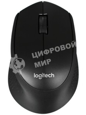 Мышь беспроводная Logitech M280 серый, 1000 dpi, радиоканал, USB, кнопки - 3