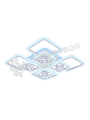 Светильник Ambrella light FA289/4+4 WH белый 176W 820*820*120 (ПДУ РАДИО 2.4G)
