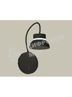 Светильник Ambrella light XB9596100 SBK/FR черный песок/белый матовый GX53 (C9596, N8141)