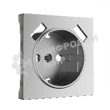 Накладка для розетки USB (серебряный матовый)