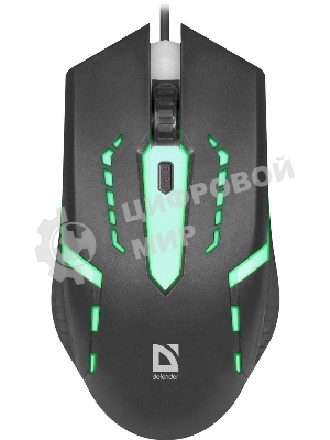 Мышь проводная Defender Flash MB-600L черный, 1200 dpi, USB, кнопки - 4