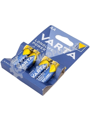 Батарейка Varta LONGLIFE POWER (HIGH ENERGY) LR6 AA BL4 Alkaline 1.5V (4906) (4/80/400) (4 шт.)