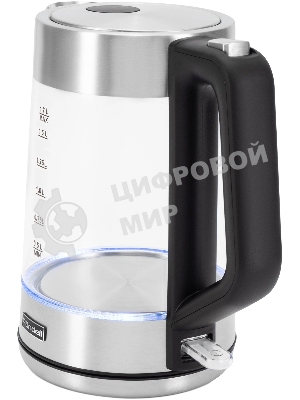 Чайник электрический Rondell RDE-1008 1.7 л, 2200 Вт, прозрачный корпус: стекло