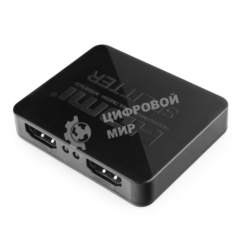 Разветвитель HDMI Cablexpert DSP-2PH4-03, HD19F/2x19F, 1 компьютер => 2 монитора, Full-HD, 3D, 1.4v