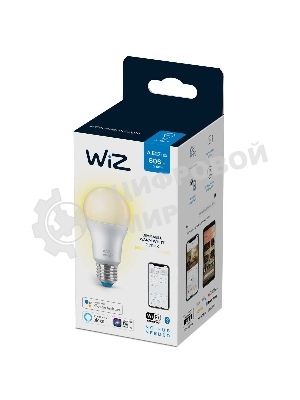 Лампа светодиодная WiZ Wi-Fi BLE 60W A60 E27 927 DIM1PF/6