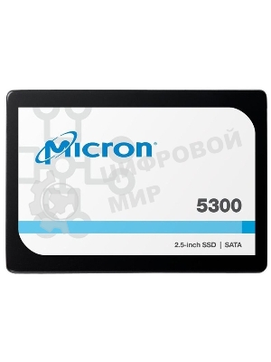 Накопитель SSD Crucial Micron 5300 PRO, 7680Gb, SATA III, R/W 540/520