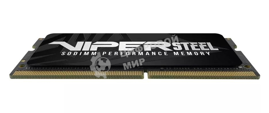 Оперативная память Patriot Viper Steel, DDR4, 8GB (1x8GB), 3200MHz, CL22, с радиатором, черный, SO-DIMM