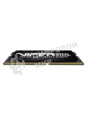 Оперативная память Patriot Viper Steel, DDR4, 8GB (1x8GB), 3200MHz, CL22, с радиатором, черный, SO-DIMM