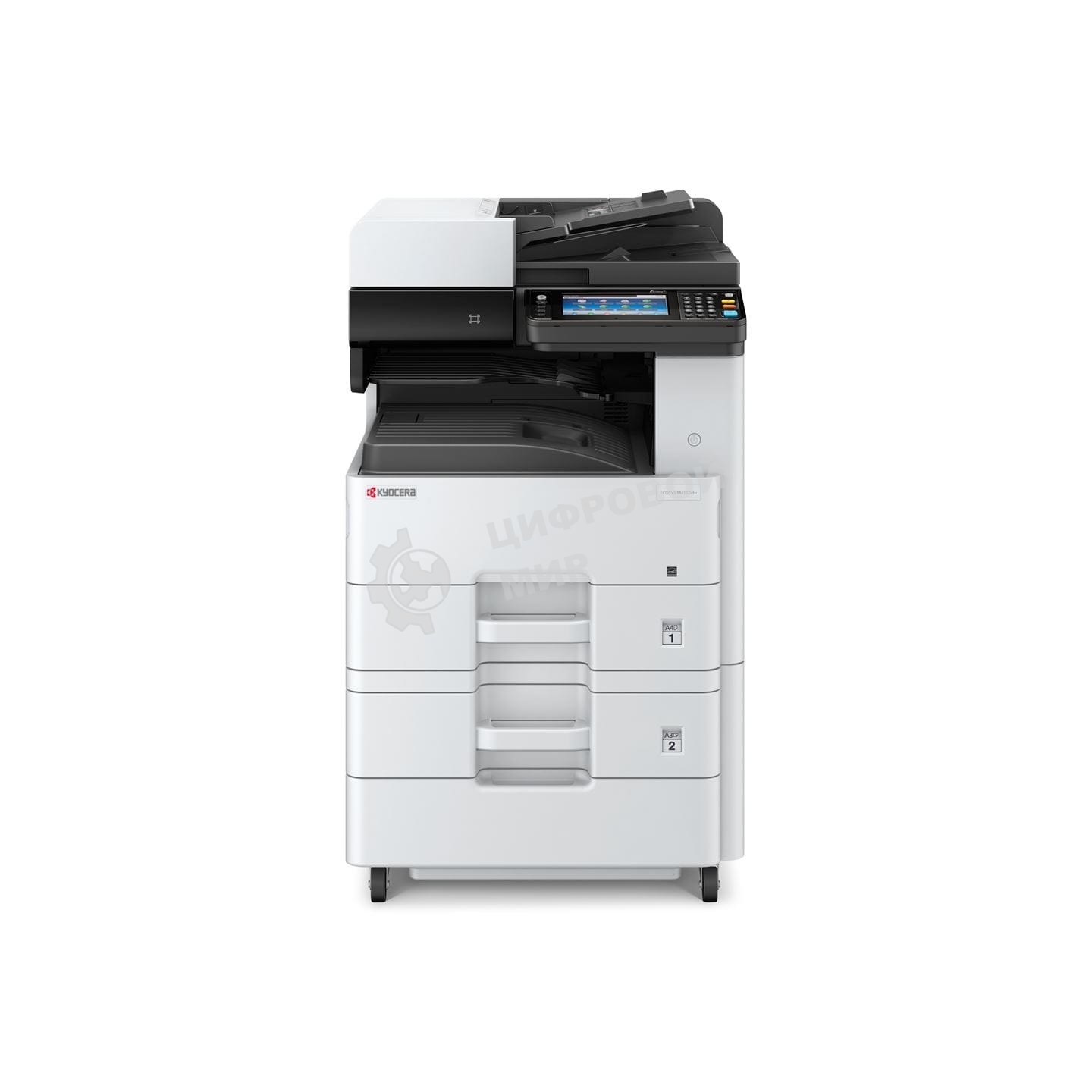 МФУ лазерное Kyocera Ecosys M4132idn (1102P13NL0), A3, ч/б, печ. до 32 стр/мин. (А4) до 17 стр/мин. (А3), скан. до 50 стр/мин., 1200 x 1200 dpi (печать) 600x600dpi (скан.), USB, RJ-45, NFC, Air Print, Mopria