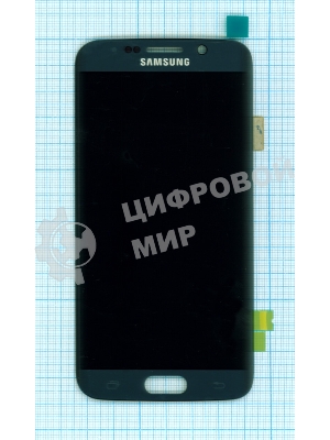 Дисплей для Samsung Galaxy S6 Edge SM-G925F синий