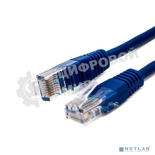 Кабель патч-корд, Filum FL-U5-C-2M-BL U/UTP 5e cat. 2м, 26AWG(7x0.16 мм), чистая медь, PVC, синий
