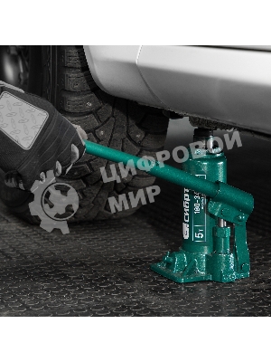 Домкрат гидравлический Сибртех бутылочный, 5т, 180-340 мм