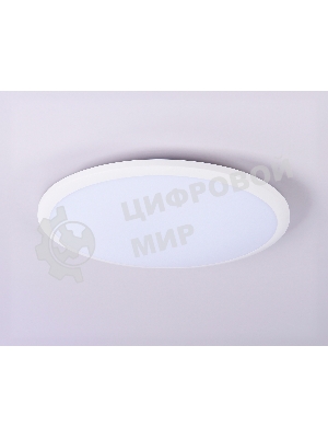 Потолочный светодиодный светильник Ambrella light FZ1231 WH белый IP44 42W 6400К D370*55 (Без ПДУ)