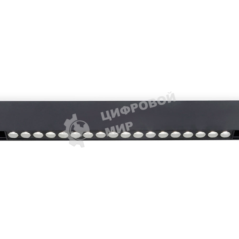 Светильник трековый светодиодный GL4033 BK черный IP20 30W 4200K 48V 24° 550*22*45
