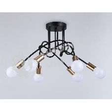 Светильник Ambrella light TR80419/6 BK/GD черный/золото E27/6 max 60W D690*370