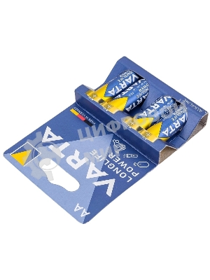 Батарейка Varta LONGLIFE POWER (HIGH ENERGY) LR6 AA BL4 Alkaline 1.5V (4906) (4/80/400) (4 шт.)