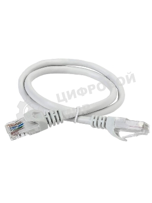 Патч-корд ITK, cat.5e UTP, 1м, серый