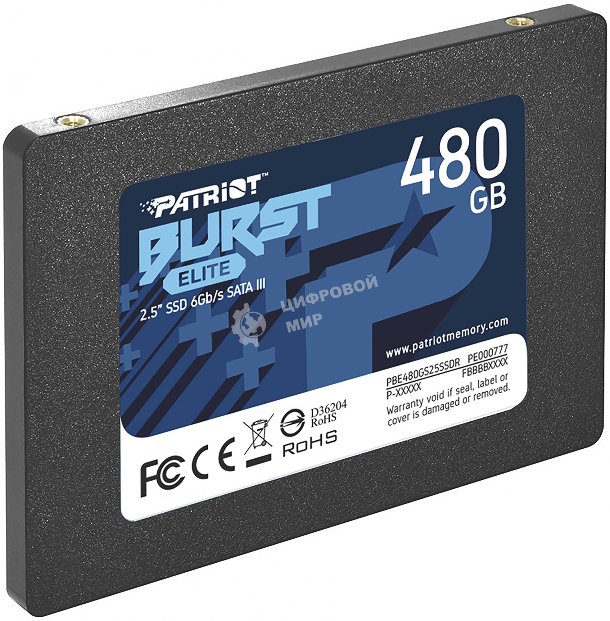 Накопитель SSD Patriot Burst Elite, 480Gb, SATA, 2.5